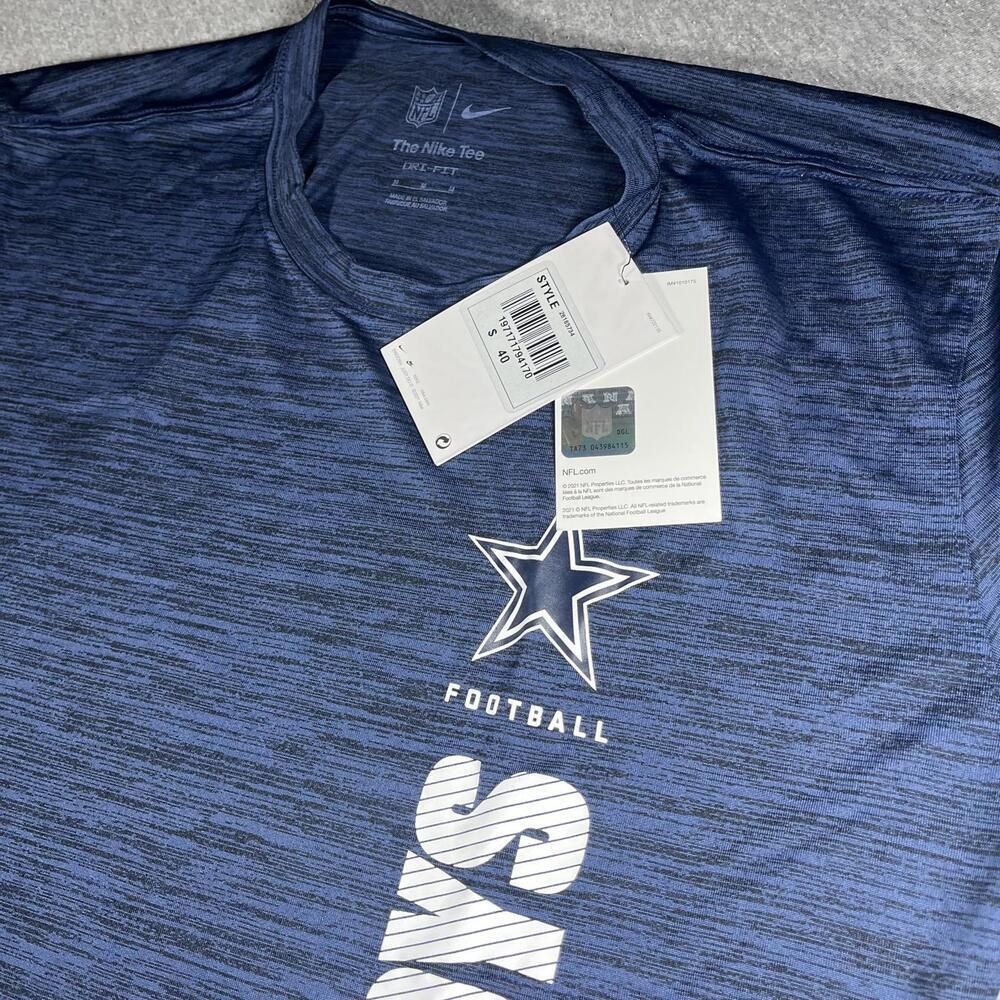NWT Nike Dri Fit Men’s Medium Dallas Cowboys NFL Dri-Fit T-Shirt Sport Apparel - Picture 7 of 9